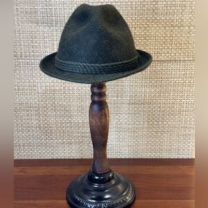 🌟HP🌟VTG 1950s-60s Mayser Green Wool/Mohair Blend Traditional Tyrolean Hat